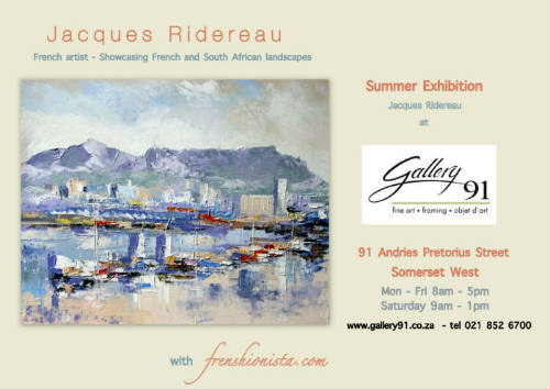 Jacques Ridereau Exhibition in South Africa Nov2012 – April2013